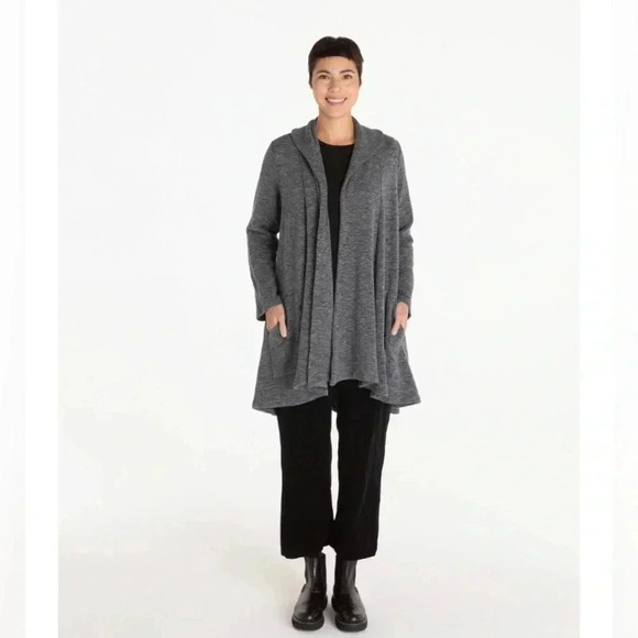 * NWOT* Cut • Loose | Crimped Fabric Swing Coat - Picture 1 of 10